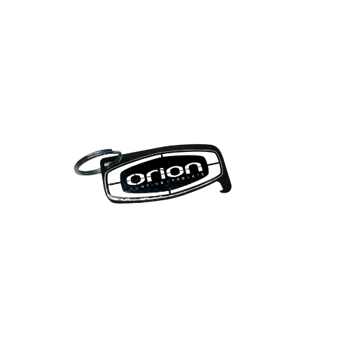 Bottle opener with Orion Logo and Keychain loop